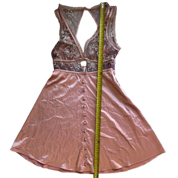EUC! RARE! For Love and Lemons Euphoria Embroidered Floral Slip Dress Size XS - Picture 15 of 16